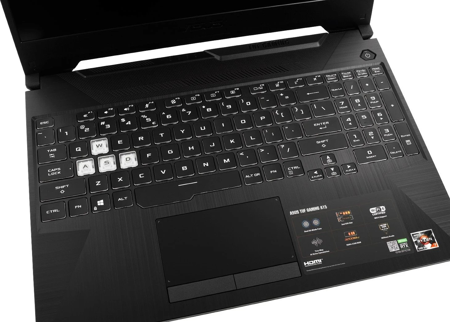 Laptop ASUS TUF Gaming A15 FA506NC-HN001W, 15.6", AMD Ryzen 5, 64GB RAM, 512GB SSD, NVIDIA GeForce RTX 3050