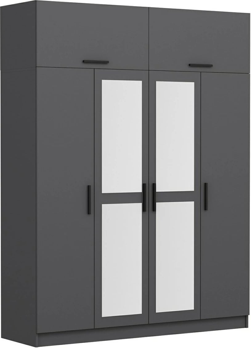 Dollap Skye Decor, ngjyrë antracit, 180x235x52cm