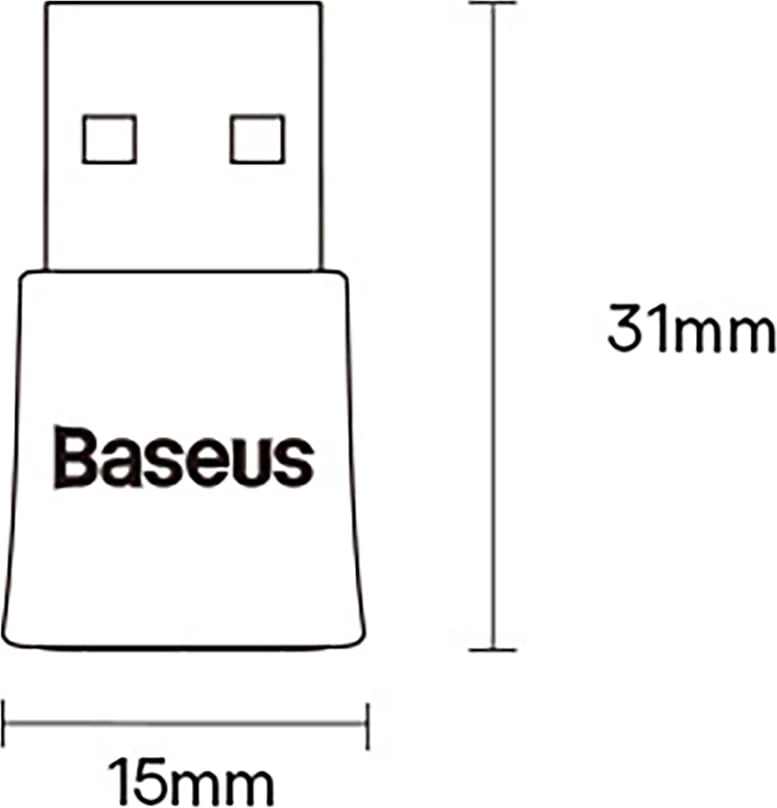 Adapter Bluetooth Baseus BA07, USB-A, Bluetooth 5.3, i zi Adapter Bluetooth Baseus BA07, USB-A, Bluetooth 5.3, i zi