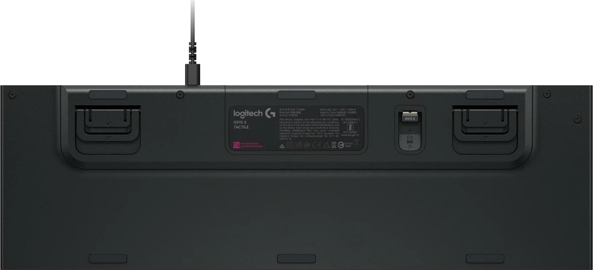 Tastierë Logitech G G915 X, Wired, USB, Mekanike, RGB LED, QWERTY, E zezë