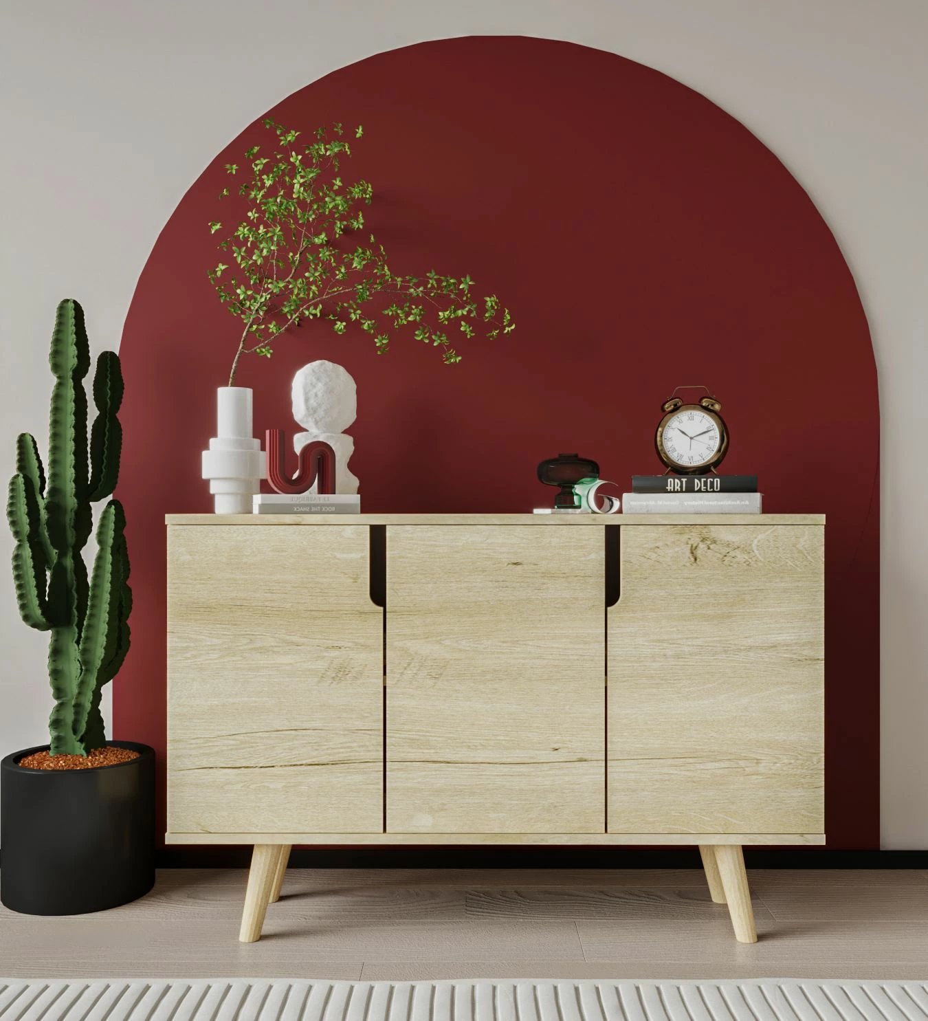 Konsol Skye Decor Verona 120, ngjyrë lisi Sapphire