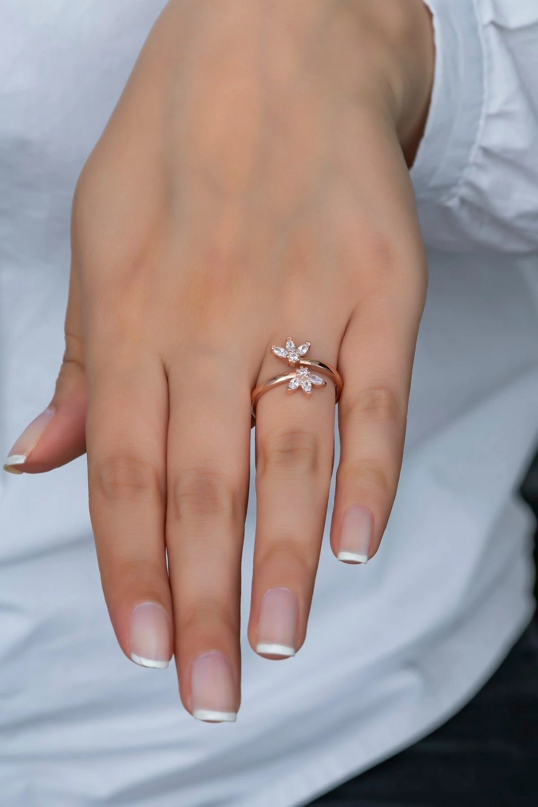 Unazë argjendi, ngjyrë rozë ari, Jumeon, NRZ99377