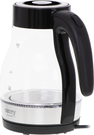 Zierëse uji, Adler CR 1300, 1.7 L, deri 2200W, xham, bazë 360°, ndriçim LED, e zezë