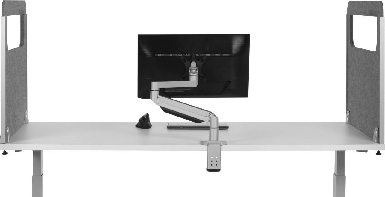 Ndarëse tavoline BakkerElkhuizen BE Safety Screen H60D60 me dritare akrilike, gri Ndarëse tavoline BakkerElkhuizen BE Safety Screen H60D60 me dritare akrilike, gri