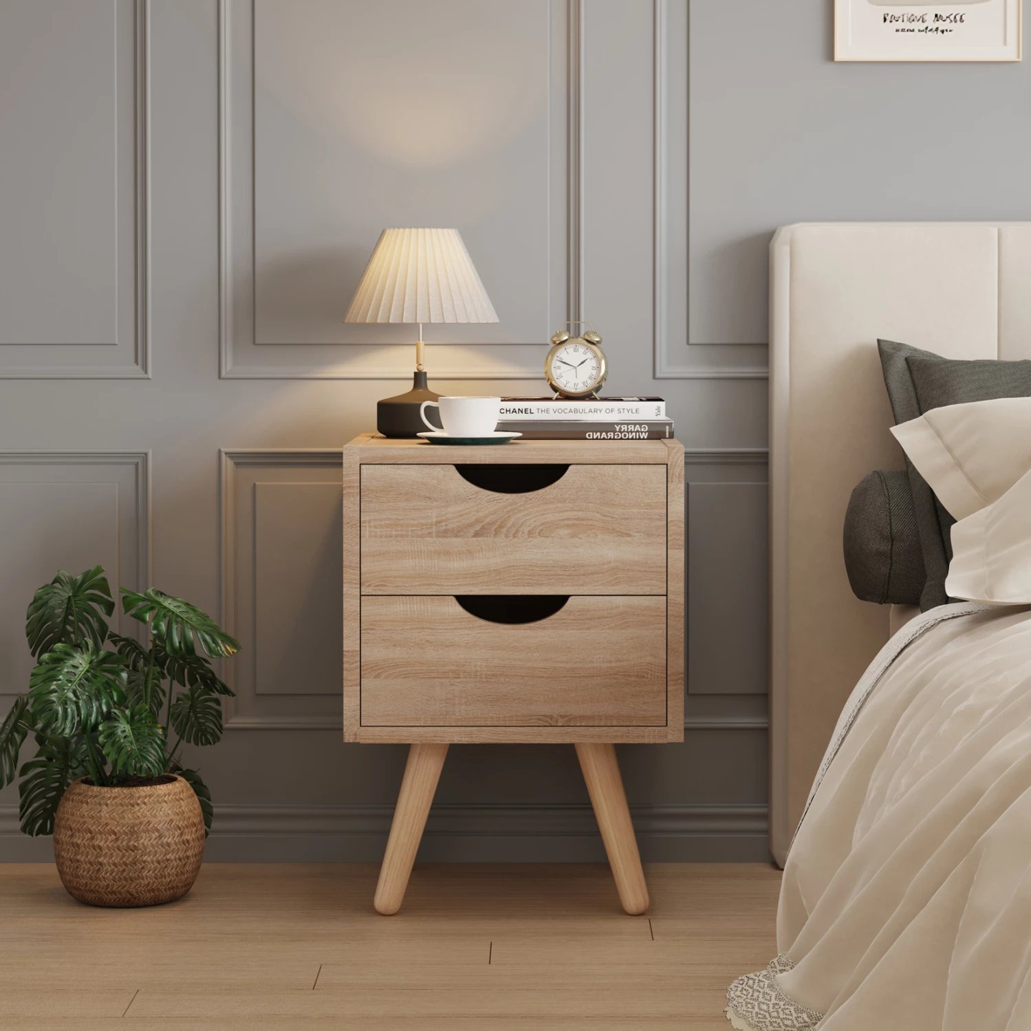 Komodinë anësore DINKL FH2472.01 melaminë-2 sirtarë-sonama 29,7x29,7x45Hcm Komodinë anësore DINKL FH2472.01 melaminë-2 sirtarë-sonama 29,7x29,7x45Hcm