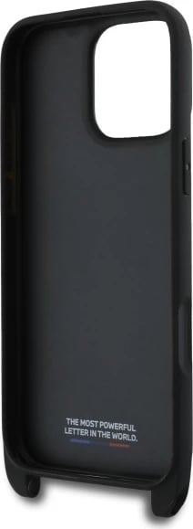Mbështjellës BMW M Edition Carbon Stripe & Strap për iPhone 16 Pro Max, i zi