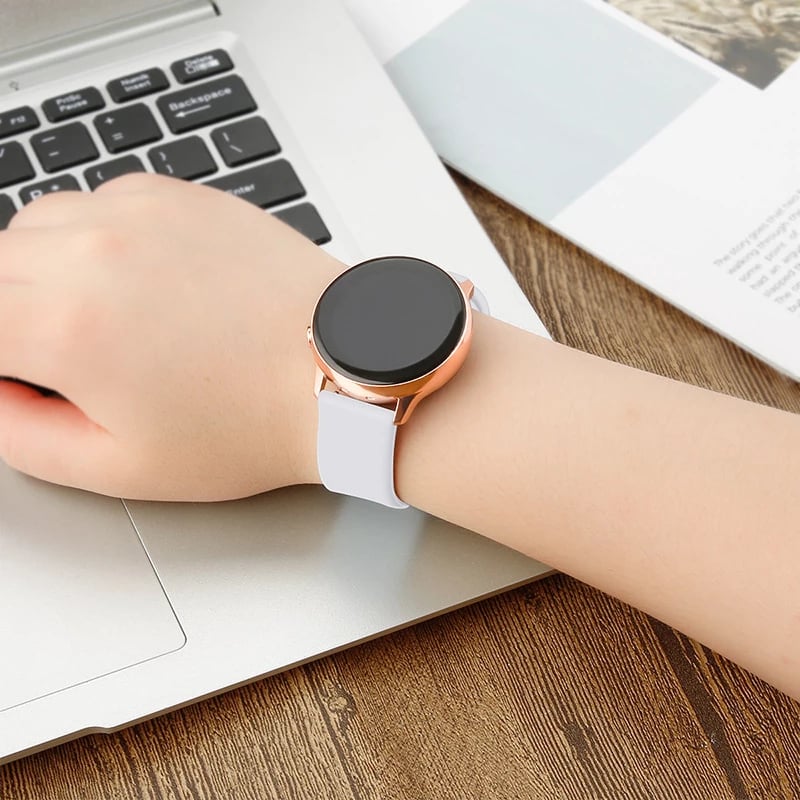 Rriph silikoni për Smartwatch, Hurtel TYS, 22 mm, për Samsung Galaxy Watch 45/46/47 mm, rozë