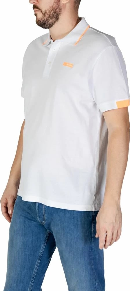 Maicë polo Refrigiwear për meshkuj, e bardhë