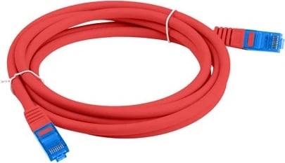 Kabllo rrjeti Lanberg Patchcord, CAT.6A S / FTP, 0.5m, e kuqe