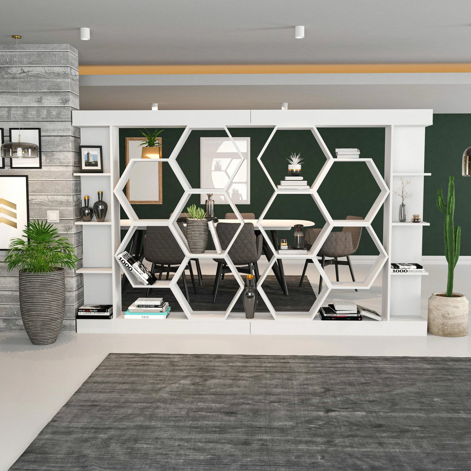 Raft librash Hanah Home, Sueno, i bardhë