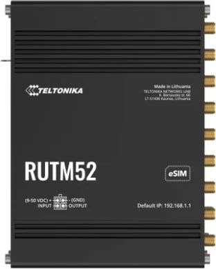 Router TELTONIKA RUTM52, Dual 5G, 2x SIM, 5x Gigabit LAN, eSIM, i zi