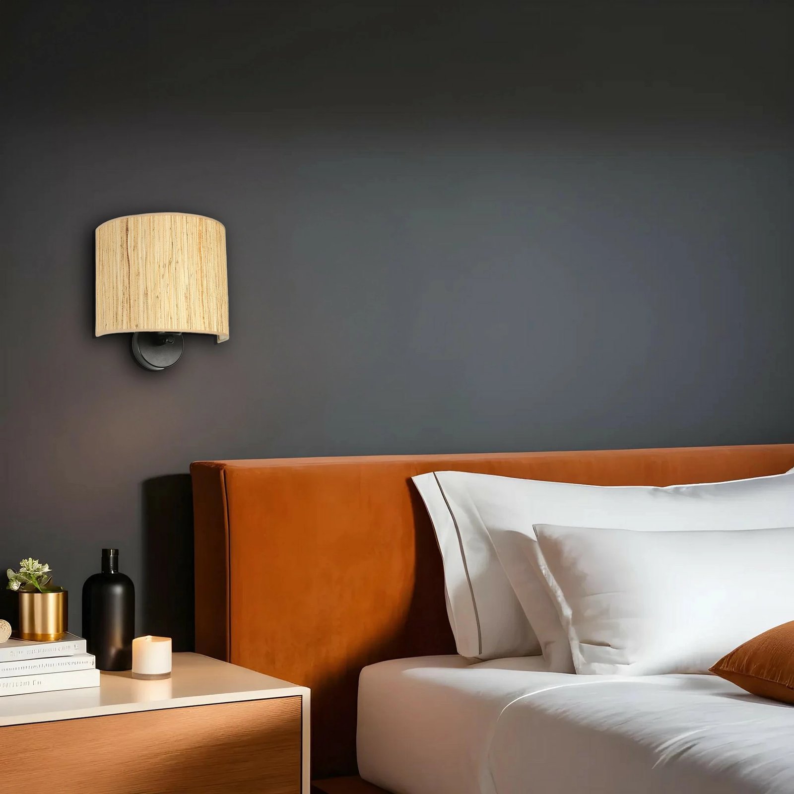 Llambë muri Opviq, 8861-8, ngjyrë lisi dhe e zezë Llambë muri Opviq, 8861-8, ngjyrë lisi dhe e zezë