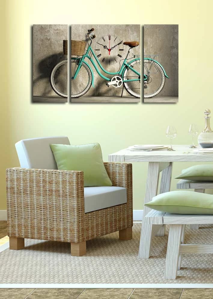 Orë muri dekorative në kanavacë (3 pjesë), Wallity, 3P204045CS-14