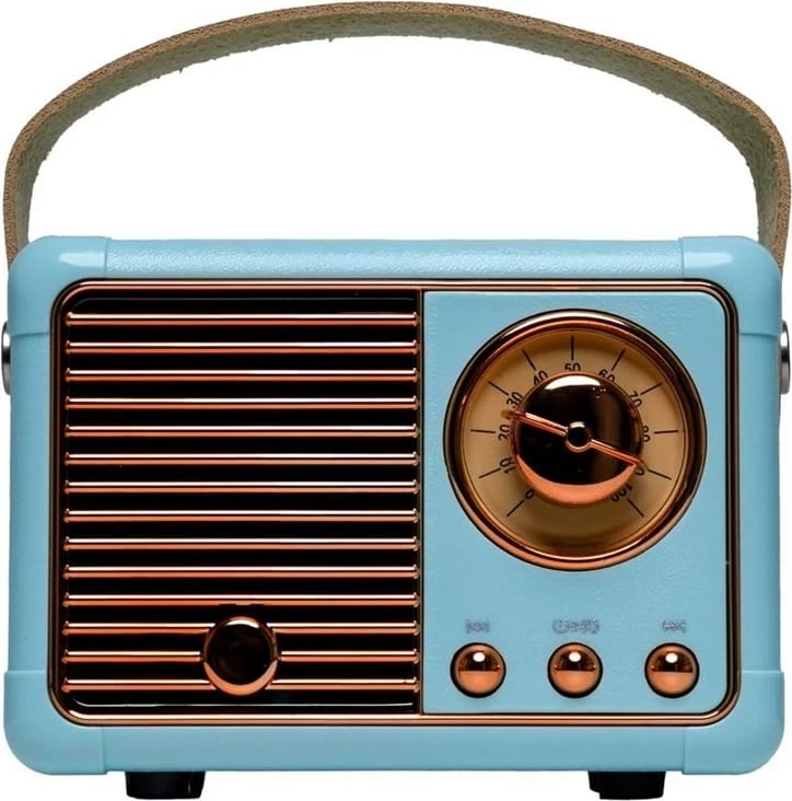 Altoparlant portativ Denver BTP-203T retro, Bluetooth, turquoise