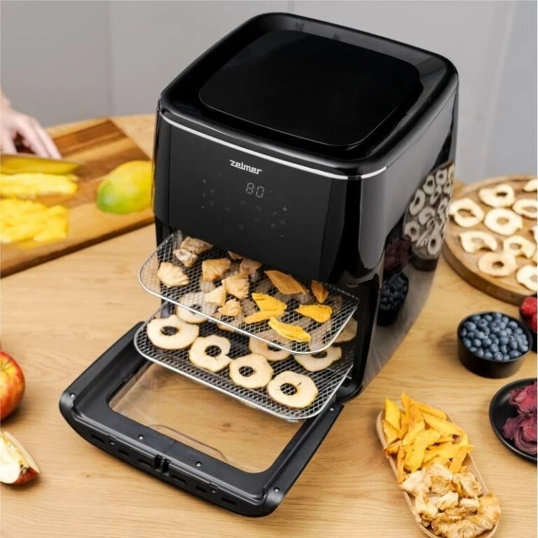 Fritezë Zelmer ZAF7120, 12 L, 1700 W, E zezë