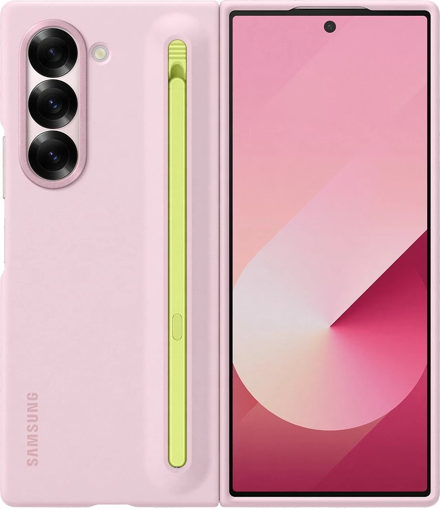 Mbështjellës Samsung Galaxy Z Fold6 Slim S Pen, rozë