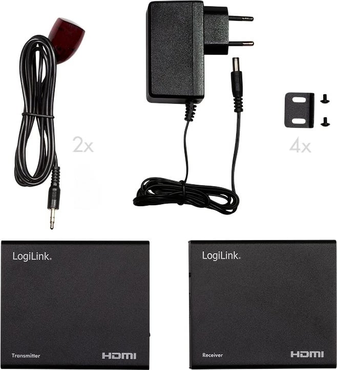 HDMI Extender/Splitter LogiLink set 1x2 porta, 70m, i zi