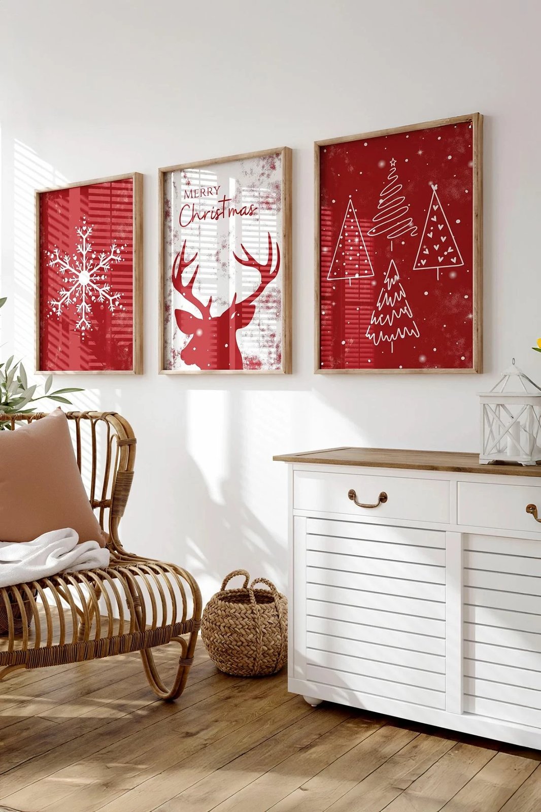 Pikturë dekorative me kornizë (3 copë), Wallity, Nwyearmdl17