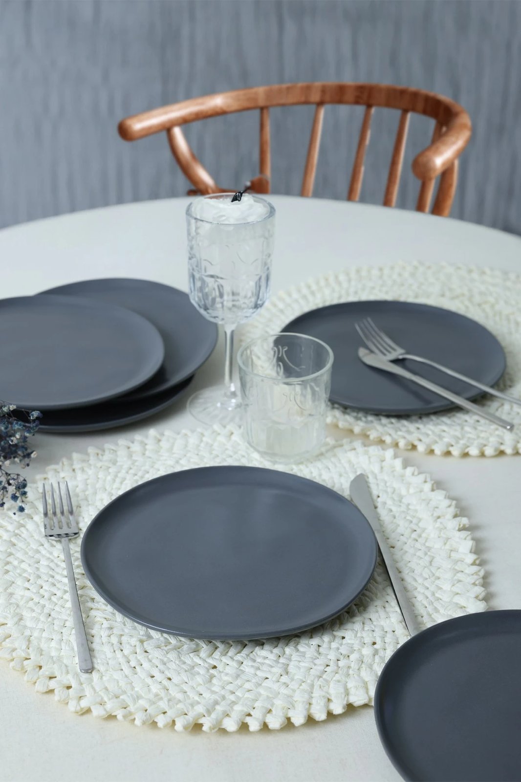 Set pjatash për ëmbëlsira, 6 copë, ngjyrë gri, Hermia Concept, X00018767