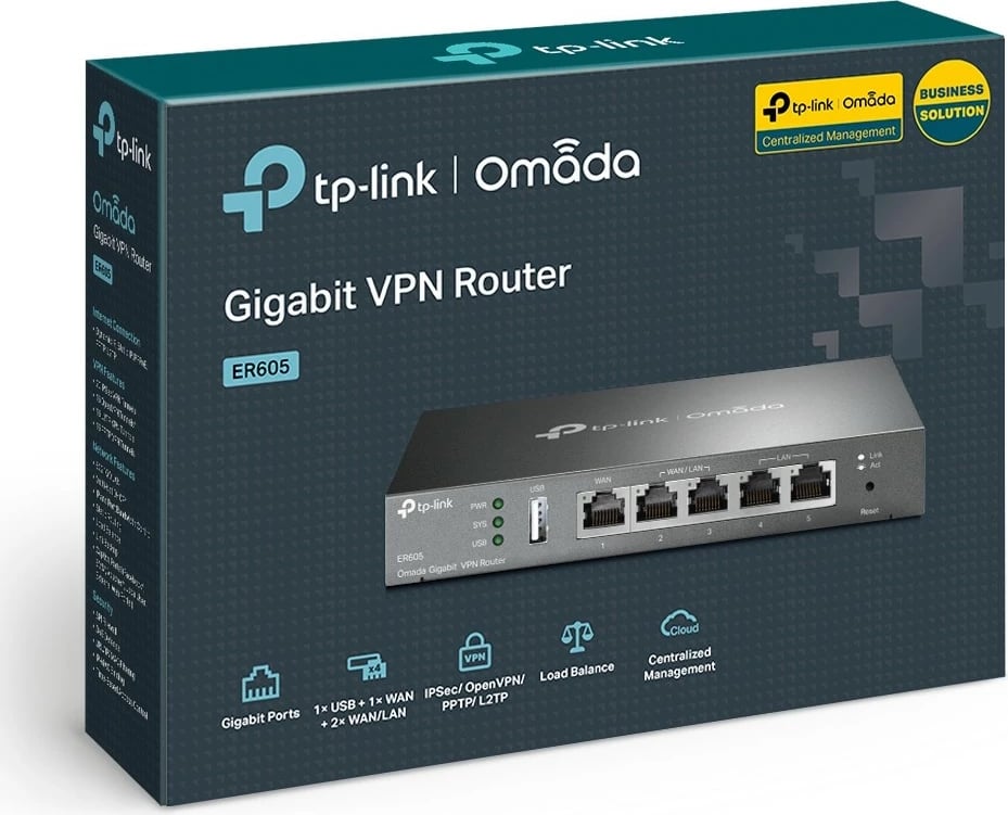 Router TP-LINK ER605 Omada Gigabit VPN, i zi