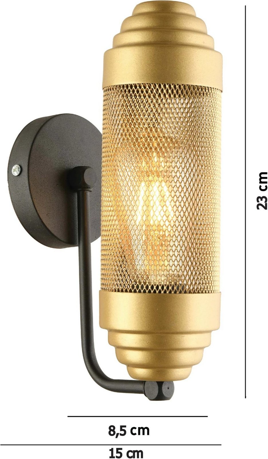 Llambë muri Opviq, ngjyrë ari, AP-36