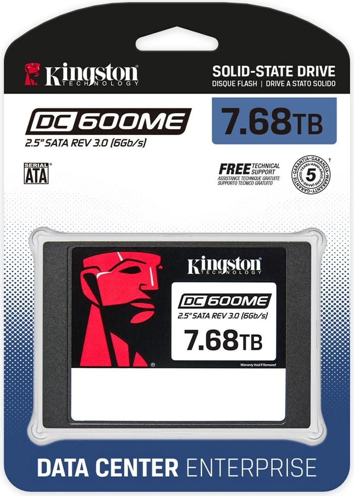 SSD Kingston DC600ME 7.68TB, 2.5", SATA, për servera