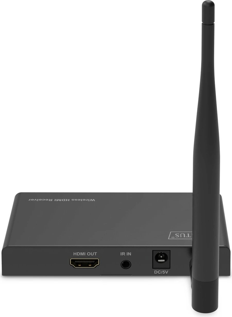 Marrës HDMI pa tela Digitus DS-55346, 1920 x 1080 piksel, AV marrës, 100 m, Wireless, Ngjyrë e zezë