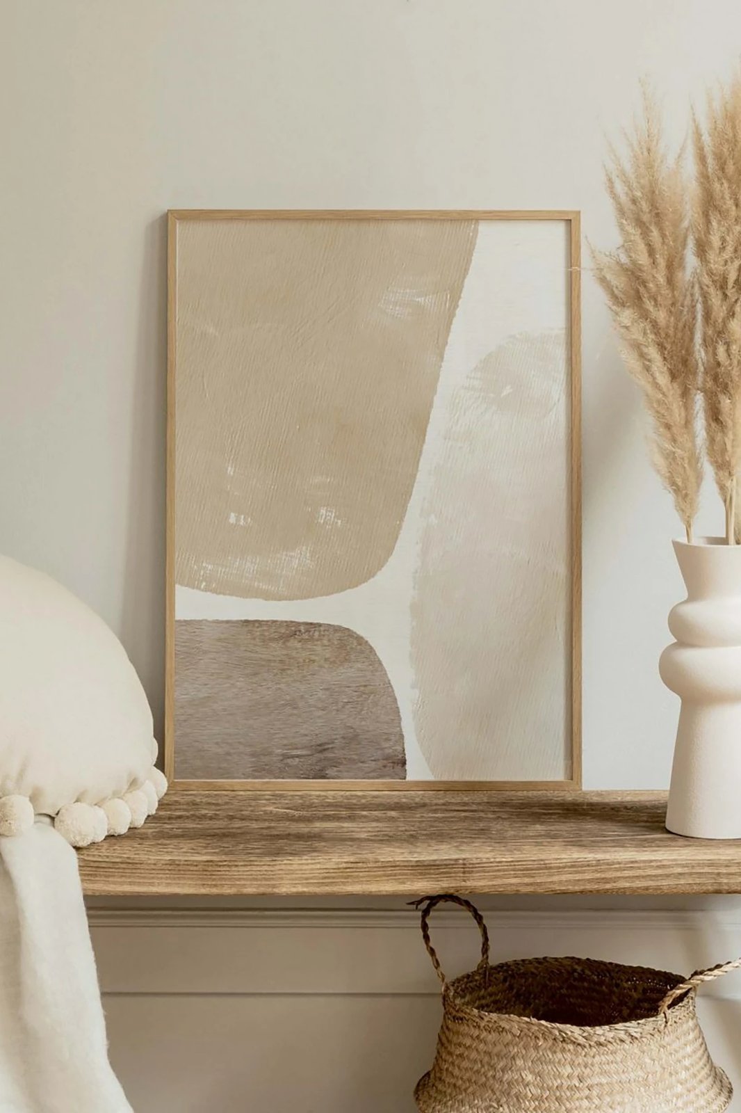 Pikturë dekorative me kornizë, shumëngjyrëshe, Tekhamcerceve137, 33x48cm