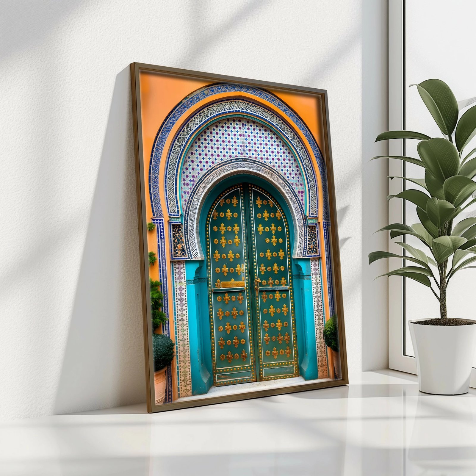 Pikturë dekorative me kornizë MDF, shumëngjyrëshe, GE121-L