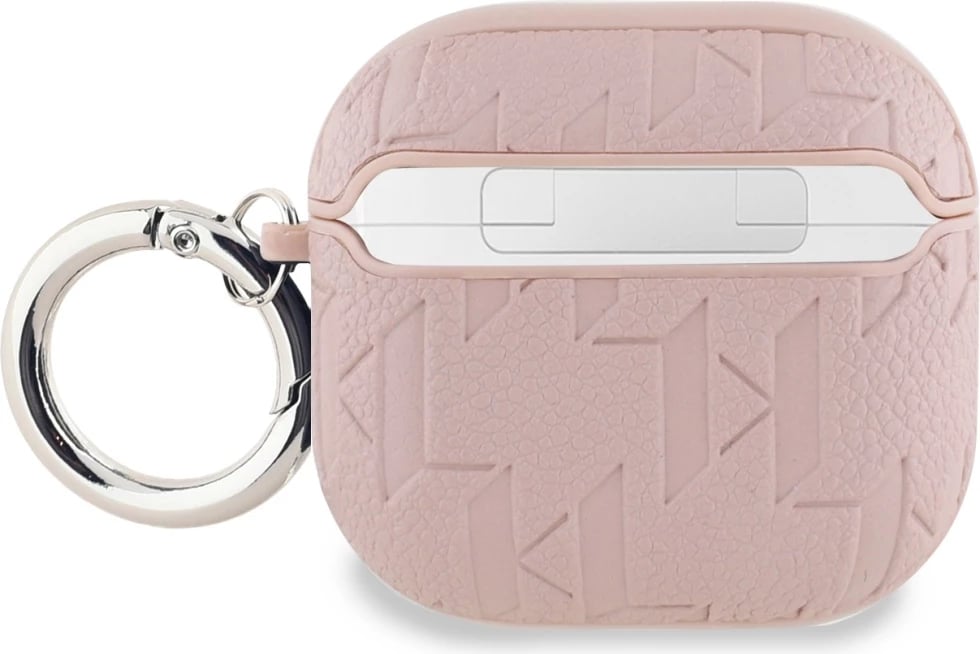 Mbështjellës Karl Lagerfeld Monogram Karl & Choupette Head për AirPods 4, Rozë