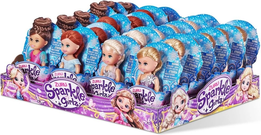 Set kukulla Sparkle Girlz Winter Princess, 11 cm, 48 copë