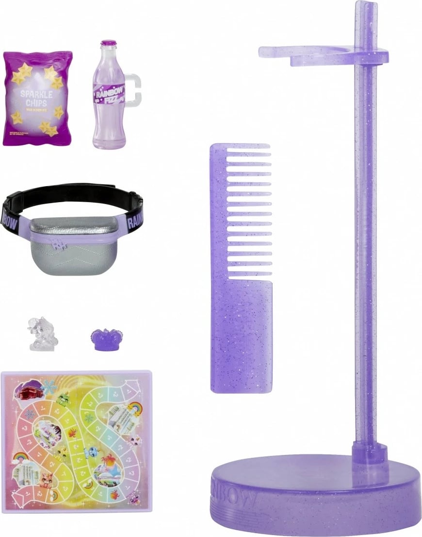 Kukull Rainbow High Sparkle & Shine Viola me aksesorë, 11 inç, vjollcë