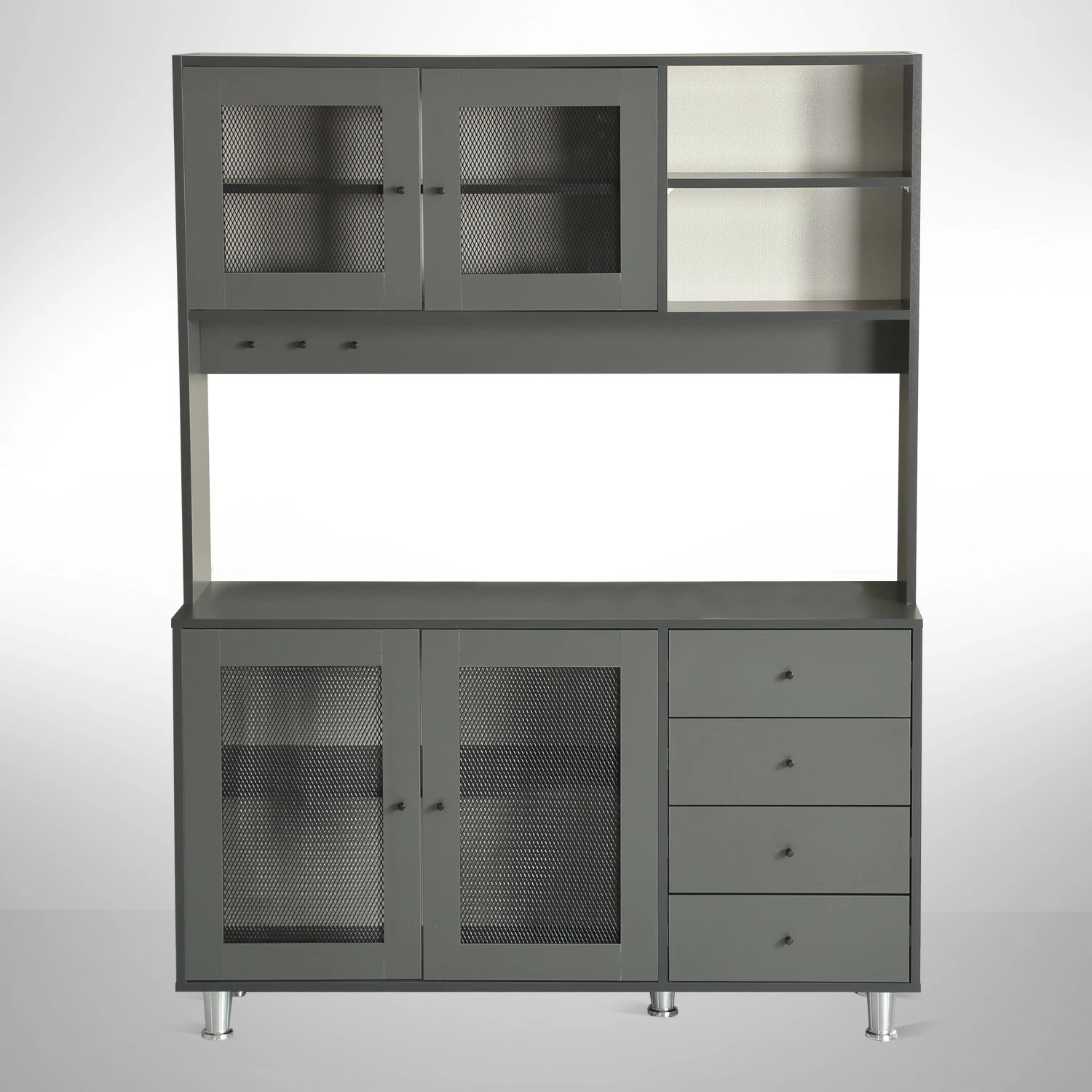 Dollap multifunksional Hanah Home, Grano 140, antracit