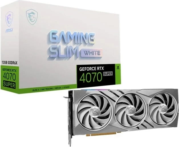 Kartelë grafike MSI GeForce RTX 4070 SUPER 12 GB, e bardhë