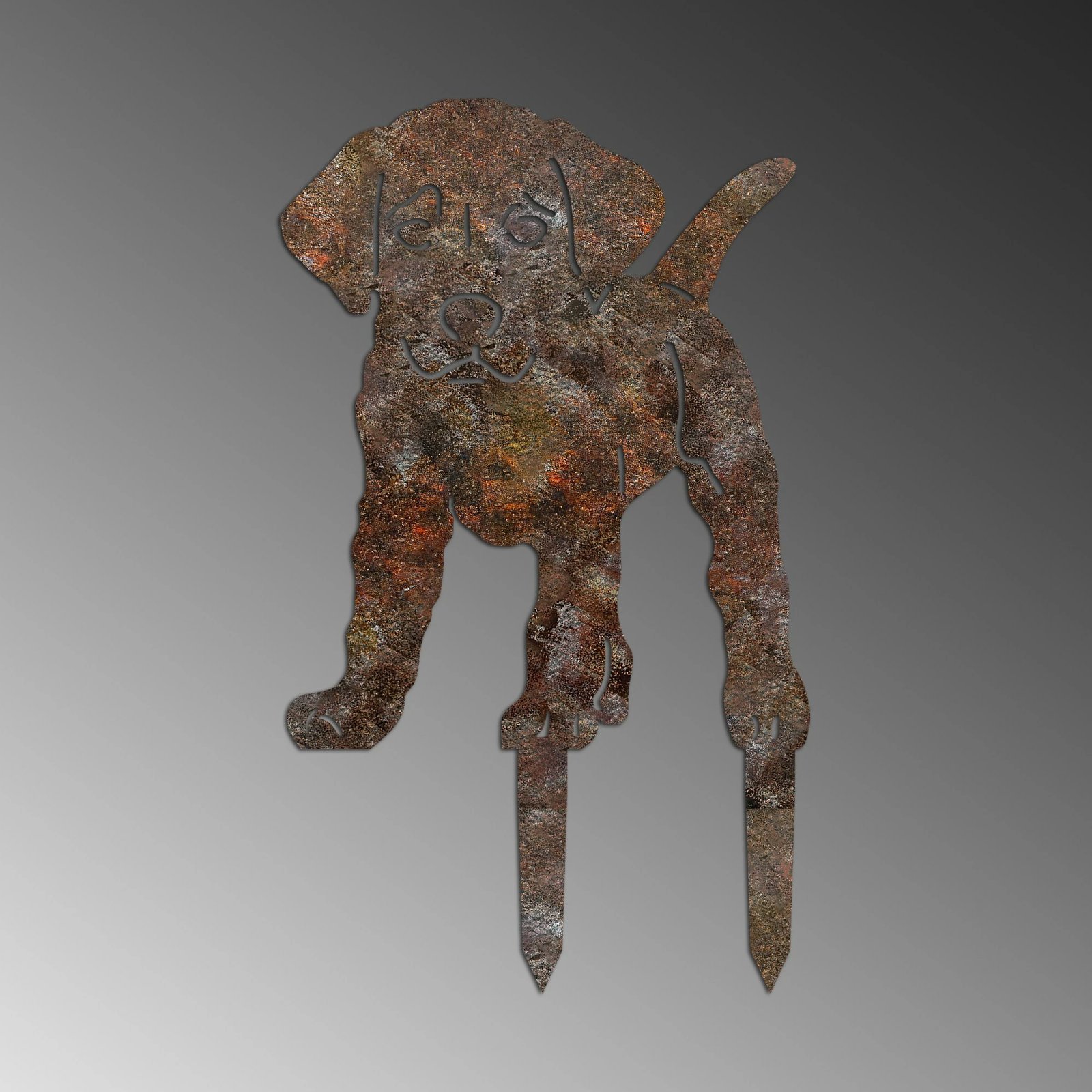 Objekt dekorativ për kopsht, dizajn Aberto, Amicable 02, ngjyrë antike, 40x33cm