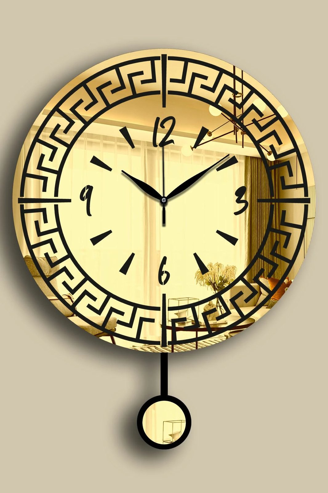 Orë muri dekorative Wallity, ngjyrë ari, Vlnt113Al