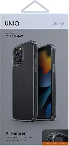 Mbështjellës UNIQ Air Fender për iPhone 13 Pro Max, gri