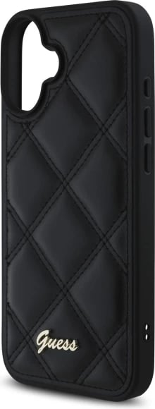 Mbështjellës Guess Quilted Metal për iPhone 16 Plus, 6.7", i zi Mbështjellës Guess Quilted Metal për iPhone 16 Plus, 6.7", i zi