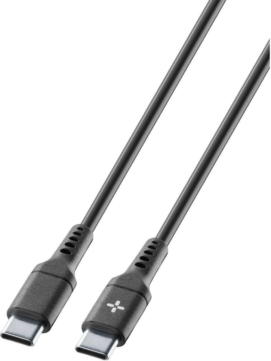 Kabllo USB-C në USB-C Cellularline Ploos 1m, e zezë