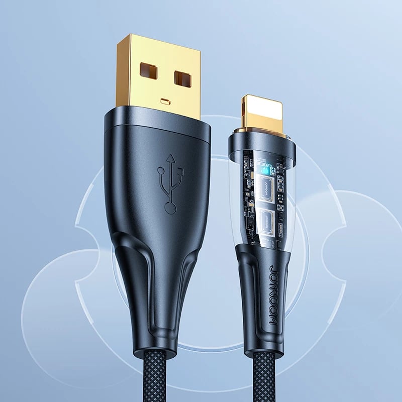 Kabllo Joyroom Star-Cloud Series A3 USB-A në Lightning, 1.2m, 2.4A, e zezë