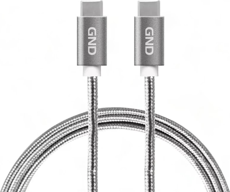 Kabllo USB Gnd Cable USB-C/USB-C 3.1, PD, 1m, braided