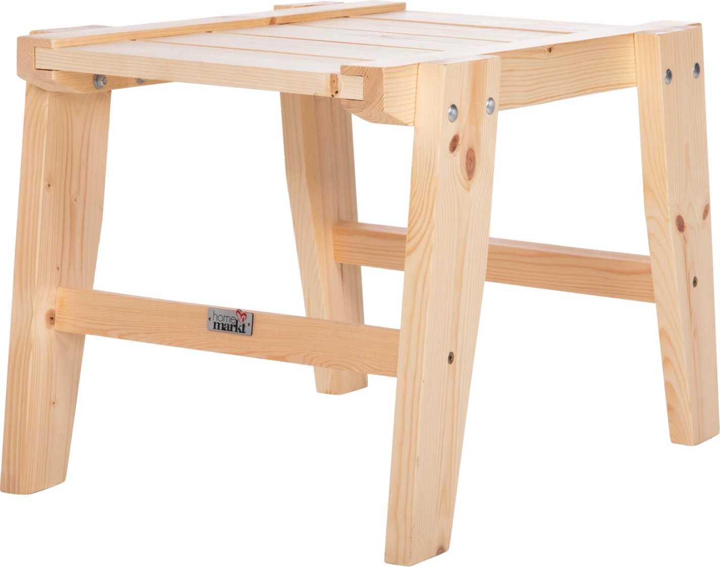 Tavolinë anësore për plazh SKOPEL, ngjyrë druri natyral, 60x40x44H cm