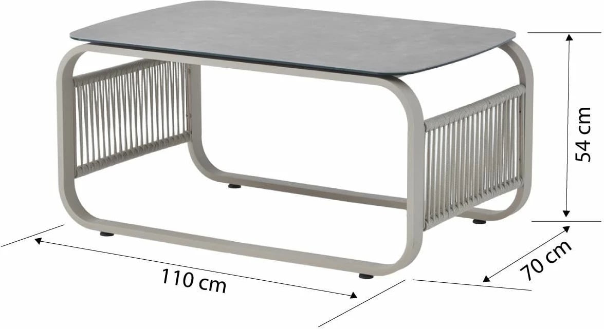 Set lounge për kopsht Skye Decor, Venedik, ngjyrë bezhë