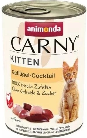 Ushqim i lëngshëm për kotele Carny mish i shpezëve, 400 gr