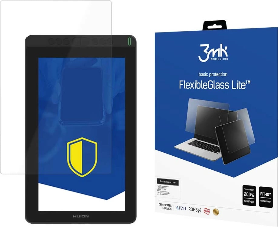 Mbrojtës ekrani hibrid 3mk FlexibleGlass Lite për Huion Kamvas 13, Transparent