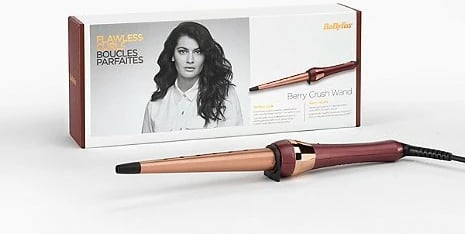 ondulues flokësh BaByliss 2523PE konik 25-13 mm Advanced Ceramics 30 temperatura 150-210°C quartz-ceramic, ngjyrë rozë e artë/bordo