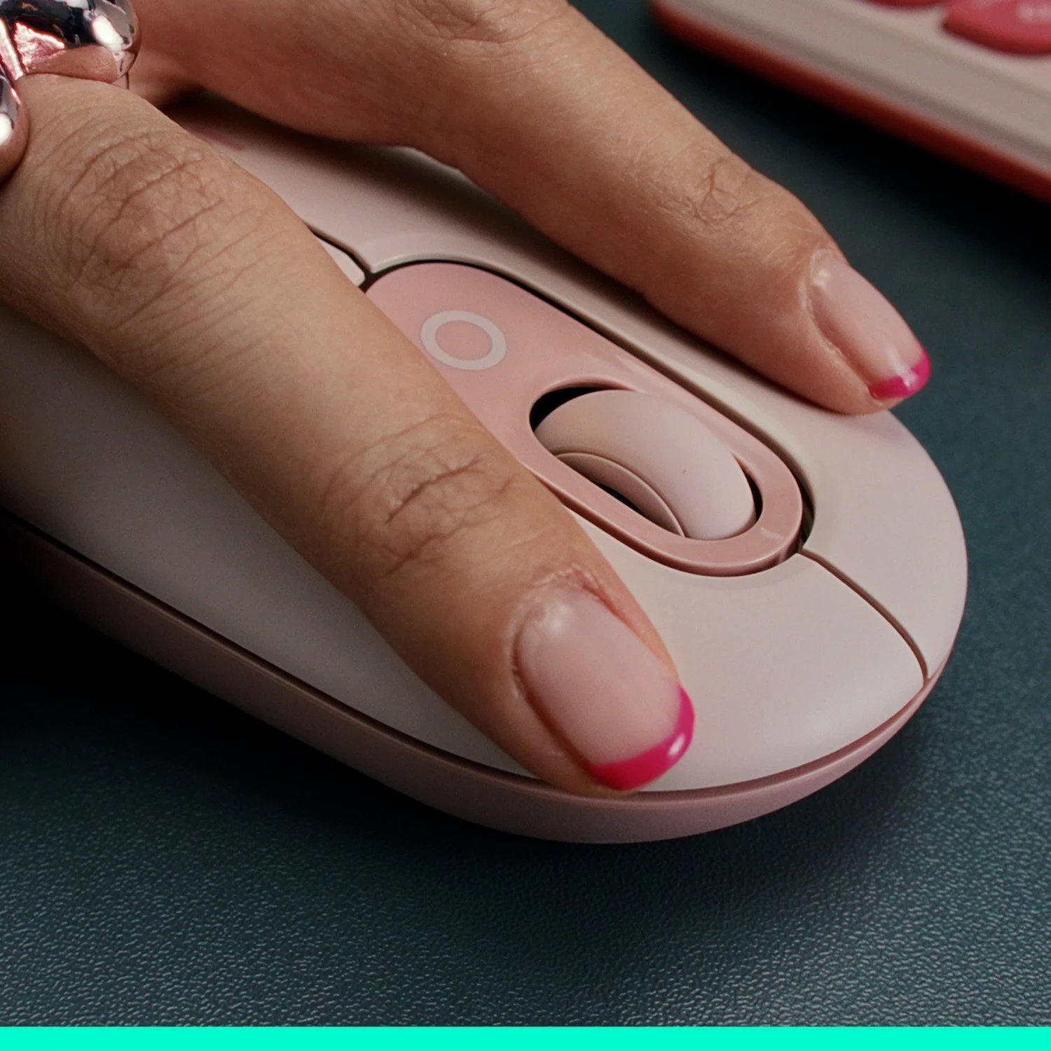 Maus Logitech POP ICON, pa tela, rozë