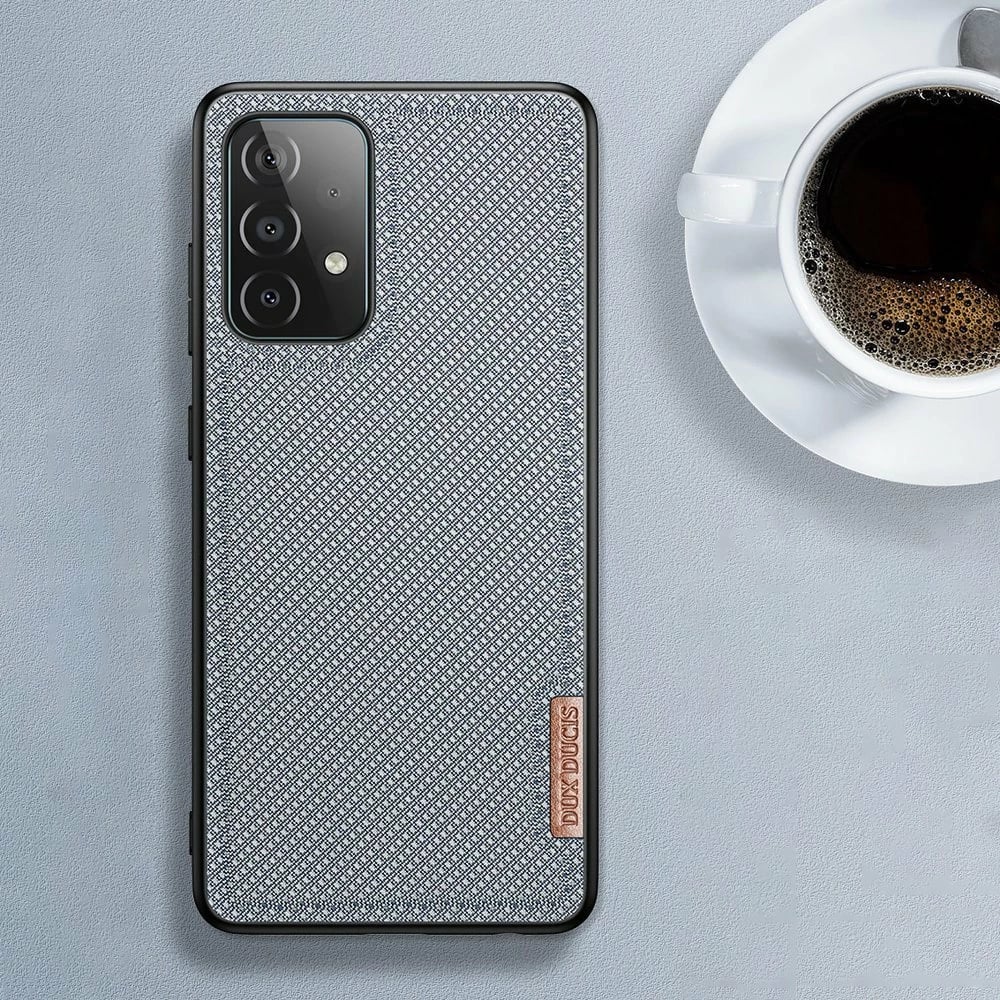 Mbështjellës Dux Ducis Fino për Samsung Galaxy A72, najlon, Gri