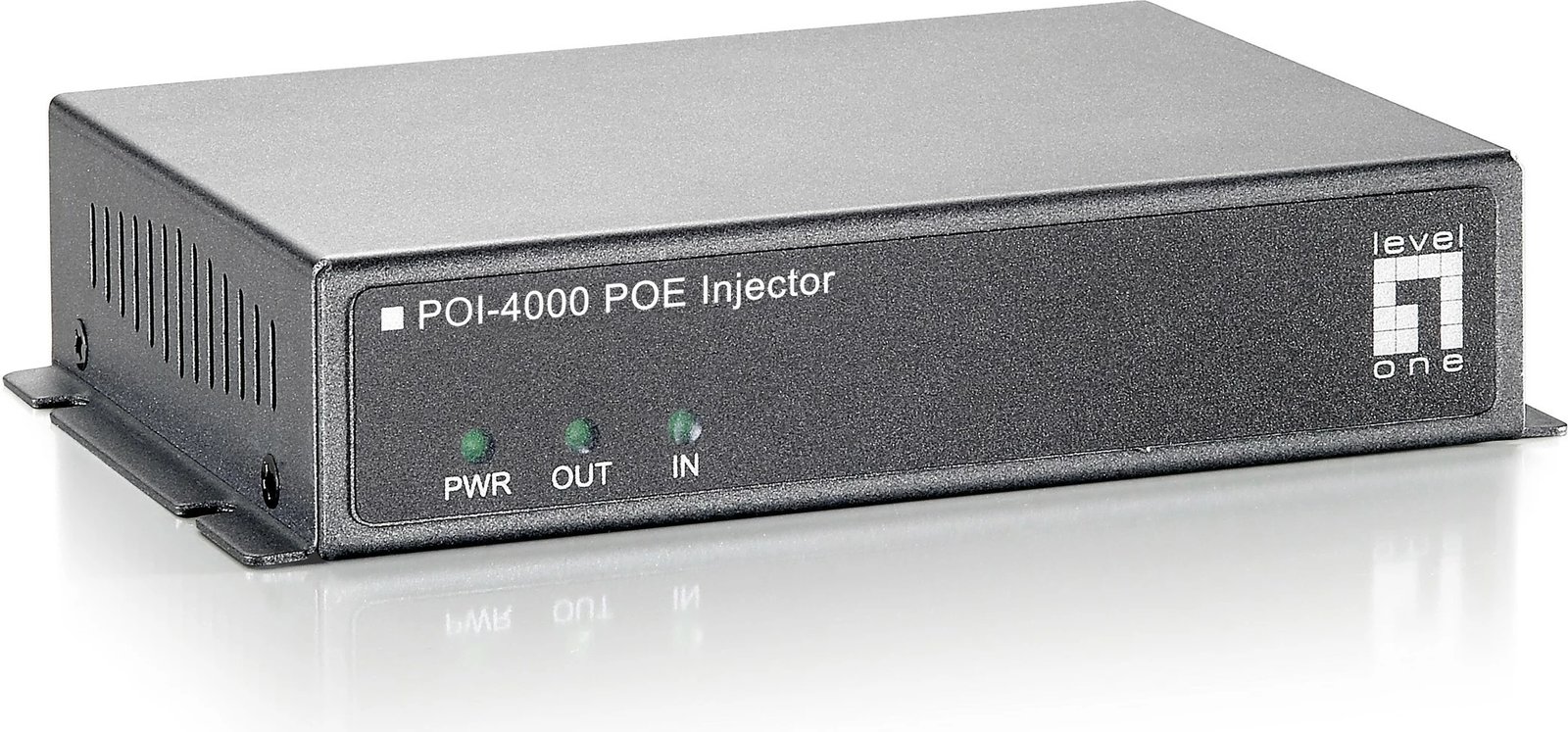 PoE Injector LevelOne POI-4000, 56W, Fast Ethernet, Gri