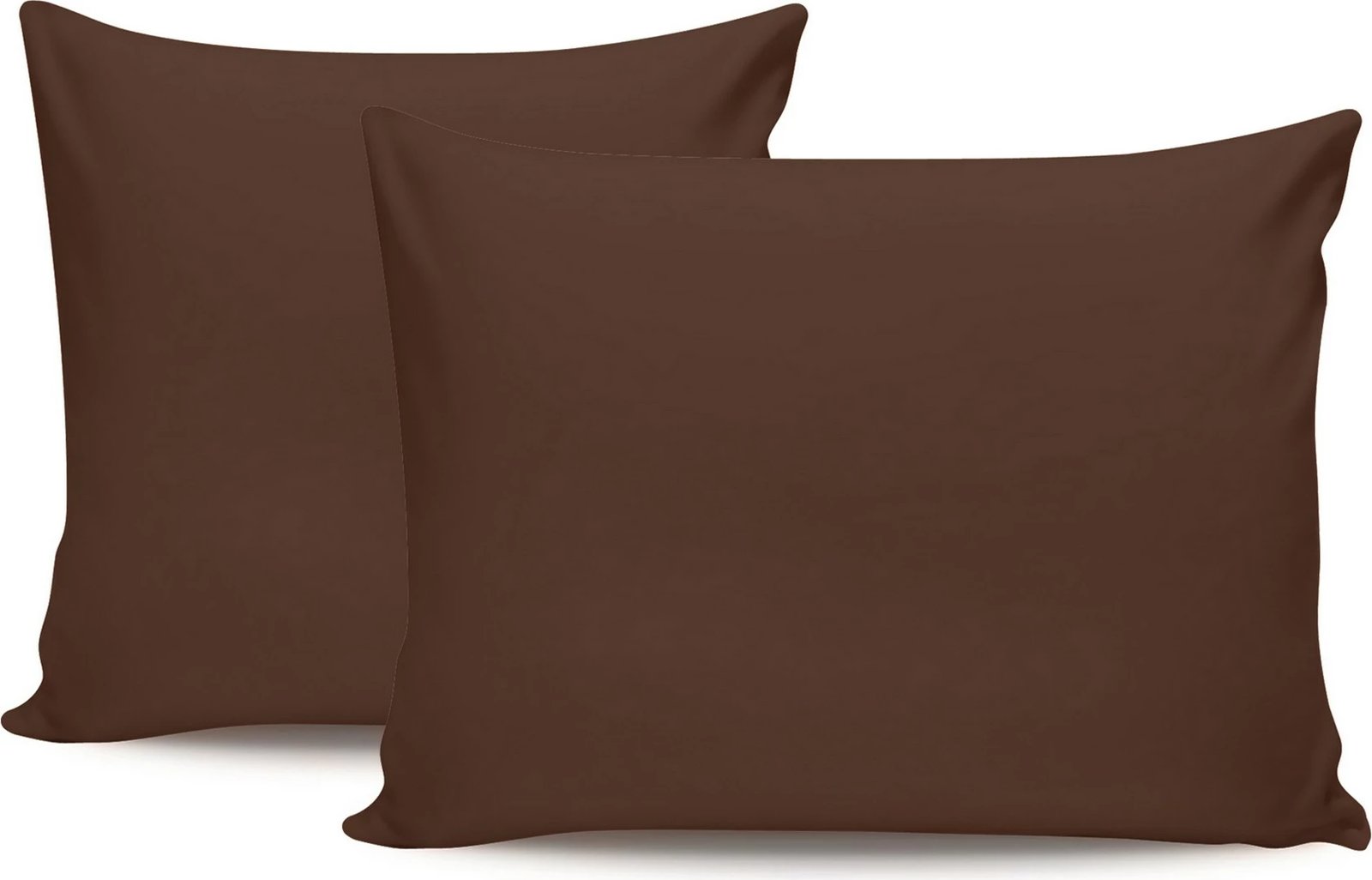 Set këllëfësh jastëku (2 copë), ngjyrë kafe e errët, L'essentiel, 80x80cm